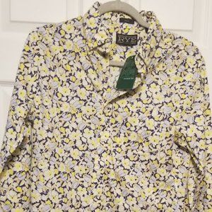NWT - Rye by Hawker Rye Long Sleeve Floral Dress Shirt- Small Slim Fit